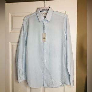Men's Light Blue Casual Button-Down Shirt